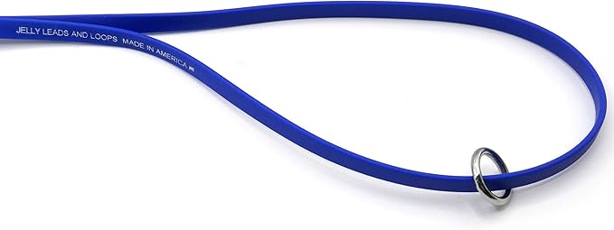 Jelly Pet Grooming Loop for Dogs, Groomers Helper, BioThane Material is Easy to Clean, Waterproof & Durable Noose Loop, Fits Most Pet Grooming Tubs/Tables/ 3/8” x 24” W/Ring Purple