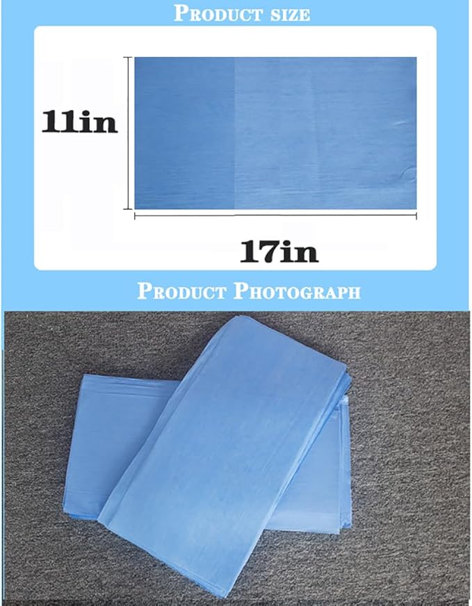 Firdnyohs 100 Pcs Bird Cage Liner Papers 11X17in Blue Cage Paper Liners Disposable Cage Paper Liners Thicken Precut Absorbent Cushion Pad Mat Accessories for Pet Bird Parrot(Blue)