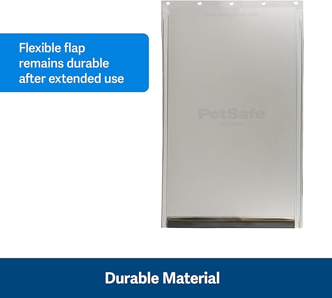 PetSafe Original Replacement Flap - Doggie Door Vinyl Replacement Flap for Sliding Glass Pet Door - Durable & Made with Non-Toxic Materials - 16 7/8" H x 10 1/8" W - Large