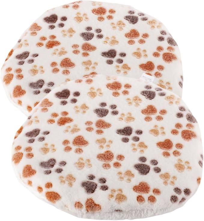 SHENGOCASE 2-Pack 15“ Round Soft Cat Kneading Pillow Cushion Bed for Cat Small Dog House Perch Shelf, Pad Padding for Cage Kennel