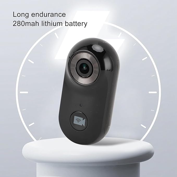 1080p Hd Cat Camera Collar - 2.4g Wireless Pet Video Recorder, Wearable Action Camera with App for Dogs & Cats, Ideal for Outdoor Vlogging & Pet Monitoring Black