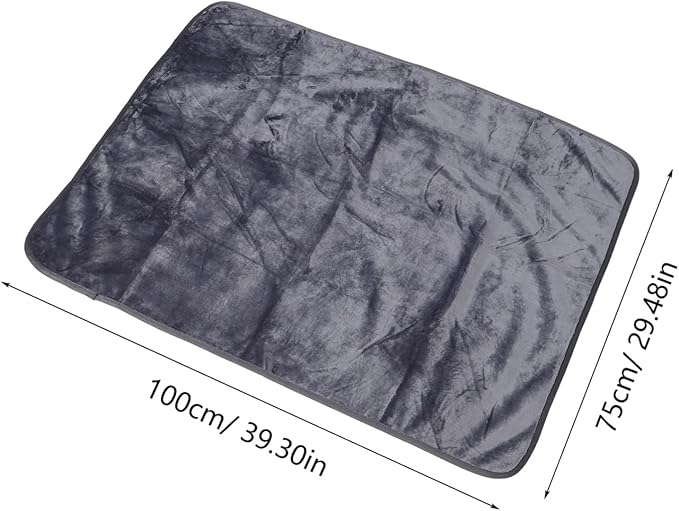 POPETPOP Waterproof PET Blanket for Dogs and Cats Soft Washable Dog Bed Cover 100x75cm Thick Furry Blanket Sofa Protector for Pets for Furniture and Travel