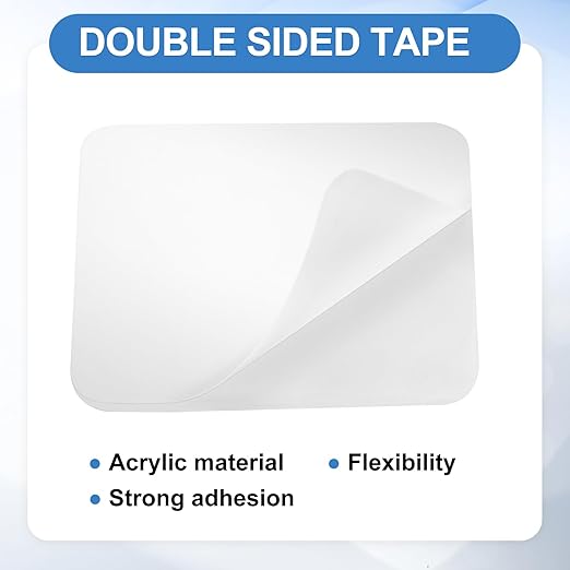 uxcell 20Pcs Double Sided Adhesive Pads, 1.97" x 1.97" Clear Removable Heavy Duty Mounting Tape Picture Hanging Sticky Adhesive Pad for Wall, Poster Picture, DIY Craft