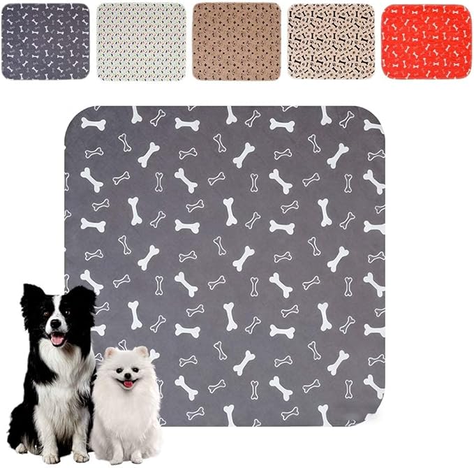 Puppy Pads for Dogs, 2026 New Washable Puppy Pads with Pheromones, Pee Pads for Dogs & Cats, Durable Leak-Proof & Anti-Slip Pet Training Pads for Home & Travel, Reusable (Grey, 11.8" x 11.8")