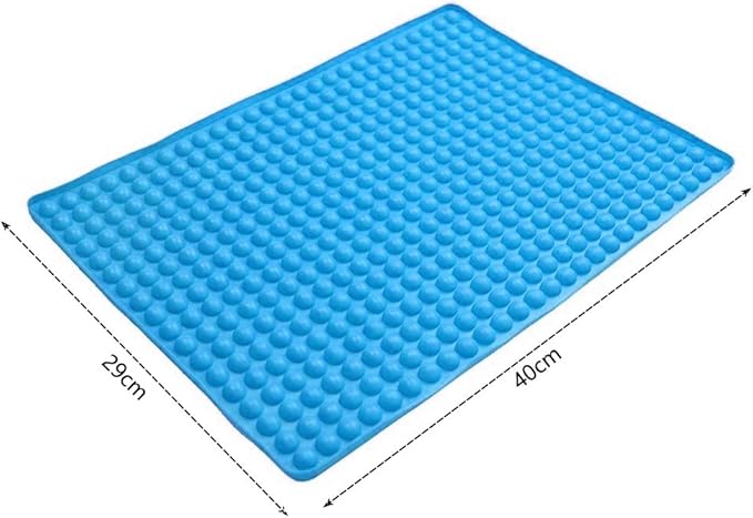 468-Cavity Dog Treat Mold,Mini Round Silicone Mold Dog Treats Pan for Cookies, Pet Treats Baking Mold Small Dot Cake Decoration(Blue)