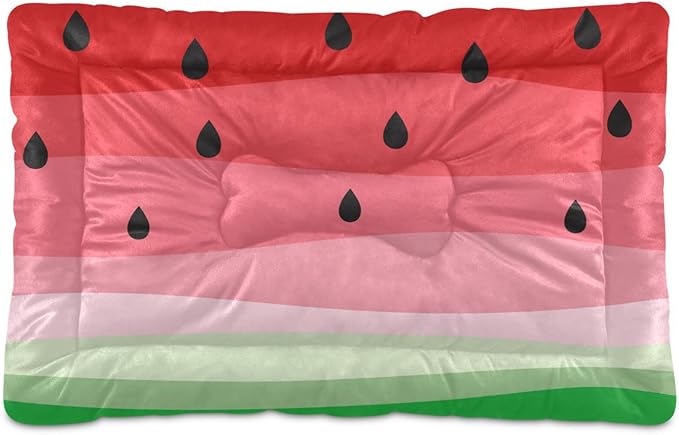 Watermelon Fruits Pet Bed Cute Dog Bed Mat Absorbing Non Slip Pad Pet Sleeping Mat for Small, Medium, and Large Dogs Puppy Cat 24 in x 18 in