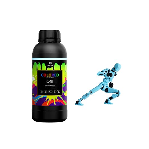 RESIONE CL-TH Tough ABS-Like Color 3D Printer Resin, Highly Saturated & Opaque