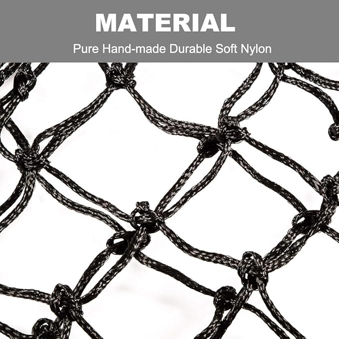 BLOOMOAK Hay Net for Horse, Black Hay Bag 40" Length and 4" Larger Holes Metal Rings for Goat/Donkeys/Older Horses 1 PCS (40" Length & 4“ Hole)…