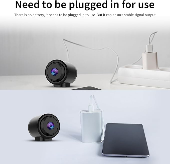 VSTARCAM Tiny WiFi Camera for Home Security 1Pcs, Portable HD Night Vision Motion Detection Remote Surveillance 136° Wide Angle, Baby Monitor Small Motion Activated Camera (CB762-NB)