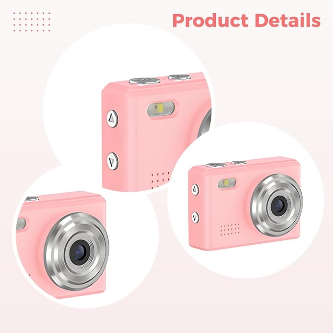 Recording Video Thumb Cam, Camera Digital, 1.13 X 0.59 X 1.67 in（2.9 X 1.5 X 4.2 Cm）, 200Mah Battery, for Pet Recording, Cycling, Hiking