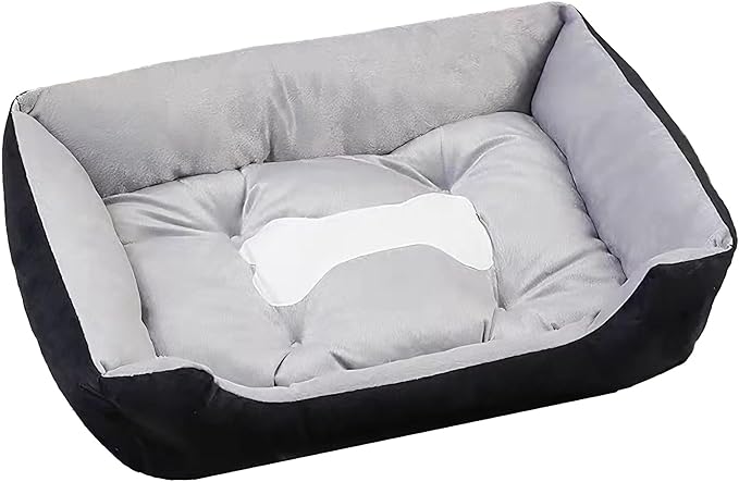 Dog Bed Medium Large Size Dogs Sleeping Mat Dog Orthopedic Foam with Bolster Washable Dogs Bed Sofa Pet Bed with Removable Cover
