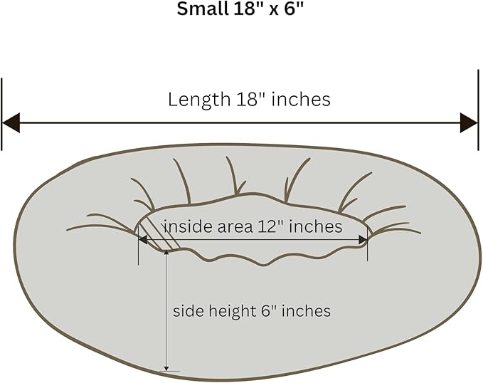 Organic Cotton Canvas Dog Bed: Removable Cover, Natural Fill - Made in USA (Blue Gray, X Small 18" x 6" inches)