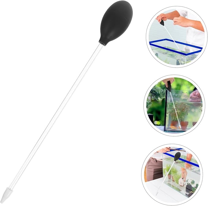 3pcs Fish Tank Water Changer and Coral Feeder Tool Aquarium Pipette for Easy Cleaning and Feeding and Portable Water Transfer for Home Aquariums
