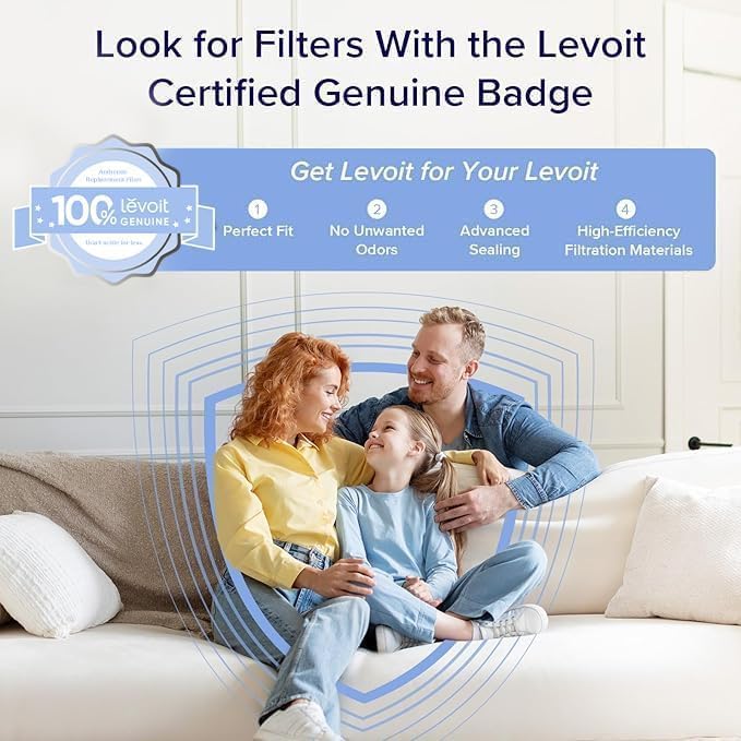 LEVOIT Air Purifier for Home Bedroom Dorm Room, Smart & Voice Control, AHAM Verifide, 3-in-1 Filter With HEPA Sleep Mode, for Pollen, Pollutants, Smoke, Dander, Dust, Core 200S-P, White