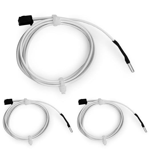 3Pcs 3D Printer HT-NTC100K Thermistor, Ender 3 Thermistor Upgrade NTC 100K 3950
