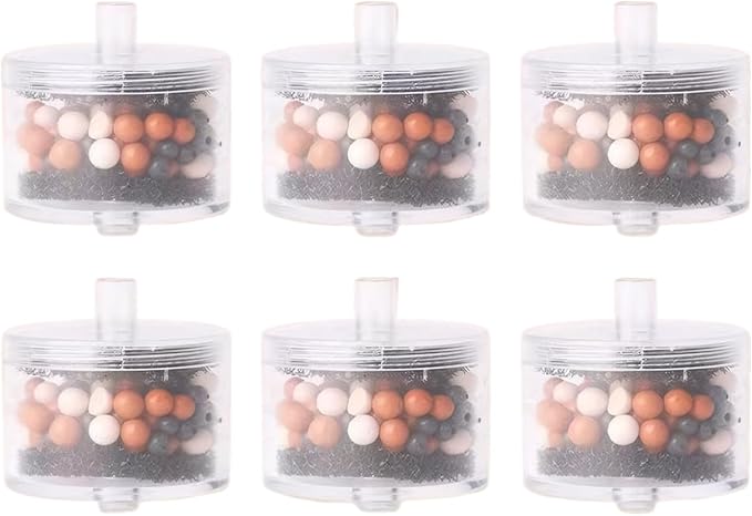 6 Packs Cat Fountain Replacement Filters, Ceramic Cat Water Fountain Filters for Automatic Pet Water Dispenser, Activated Carbon Filter