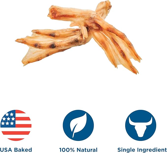 Best Bully Sticks Duck Feet - 30 Count (Pack of 1) - All-Natural, Single-Ingredient, Easily Digestible, Supports Hips and Joints - Safe Alternative to Chicken Feet Dog Treats