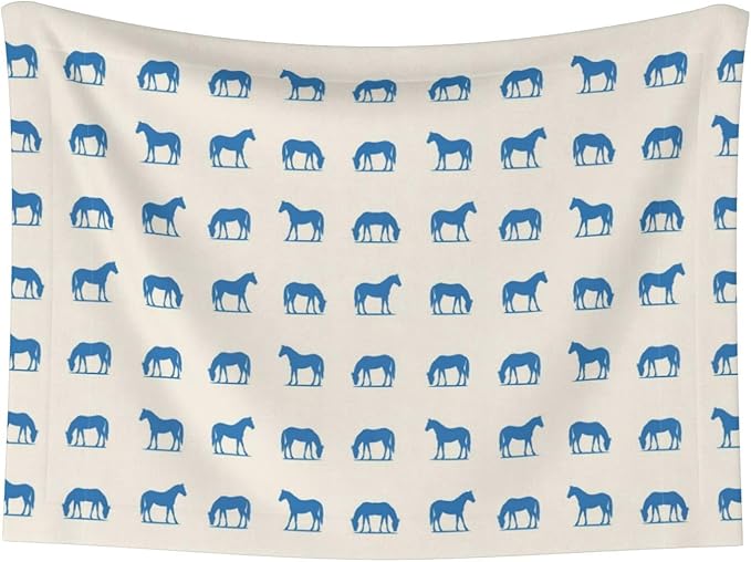 Pet Blanket for Travel and Home, Abstract Horse, Reversible Plush Dot Design with Soft Grip Texture on One Side Perfect for Car Seats Moving Vehicles