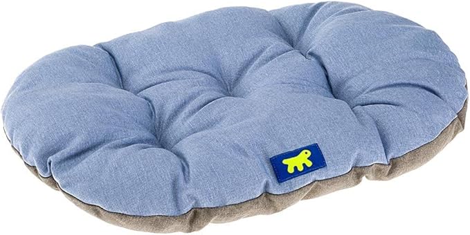 Ferplast Bed for Dogs and Cats, Cushion for Medium Dogs, Cushion for Cats, Mat for Kennels and Cars – Washable – Cotton with Soft Padding, 78 x 50 m, Sky Blue
