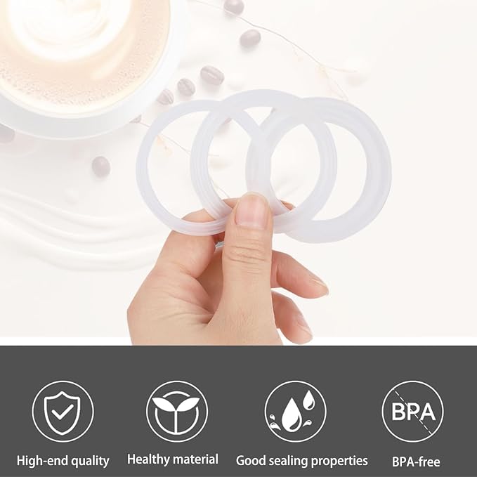 2 Pcs Filter with 3 Pcs Silicone Gasket Seals