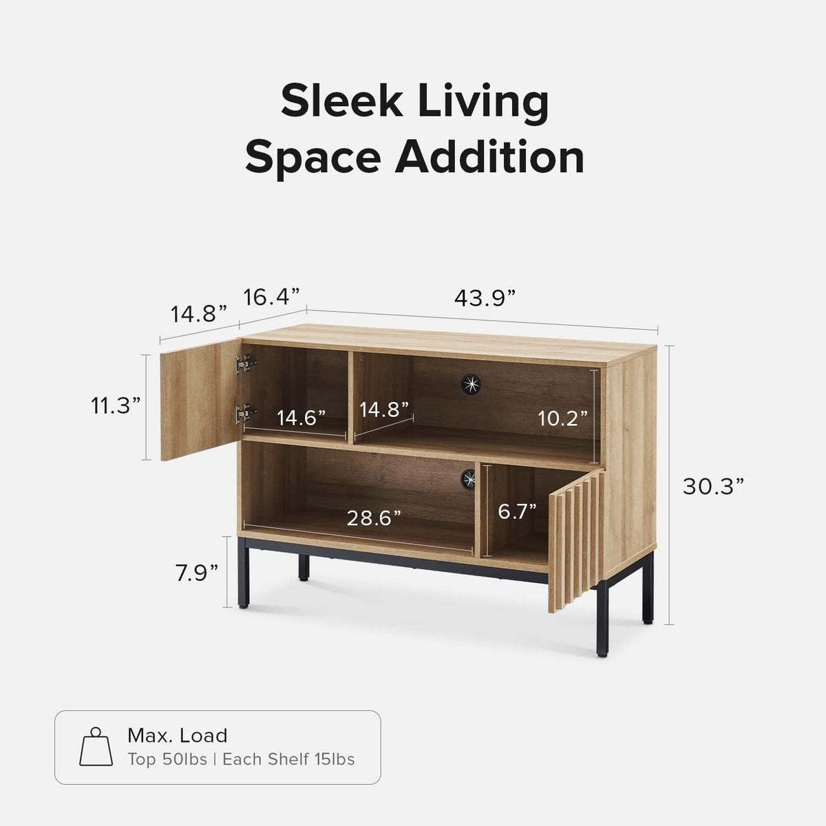 mopio Norwin Sofa Table, Entryway Table, TV Stand (Single)