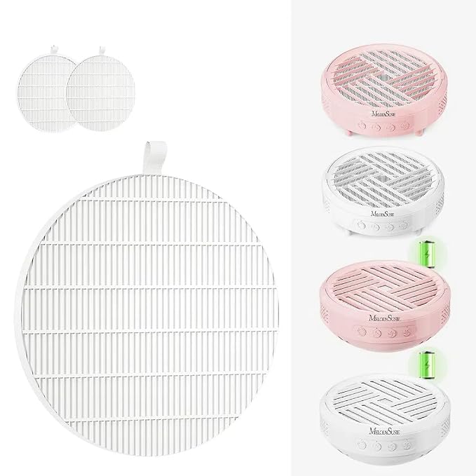 MelodySusie SProR Nail Dust Collector Replacement Filter, 2 Pack Reusable Dust