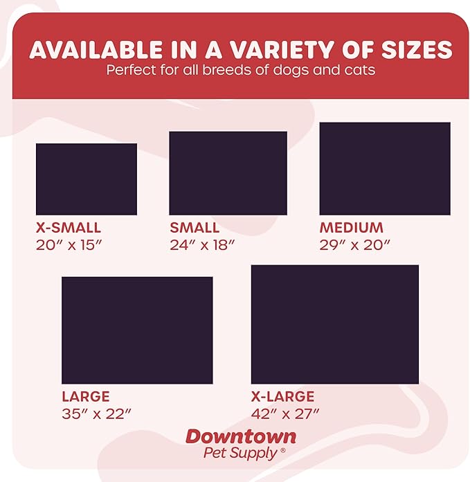 Downtown Pet Supply Dog Crate Pad, 29" x 20" - Waterproof, Ripstop Nylon Dog Crate Mat Chew Proof and Machine Washable - Kalahari - M