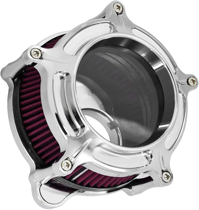 HDBUBALUS Motorcycle Air Filter Cleaner Intake Filter System Kit
