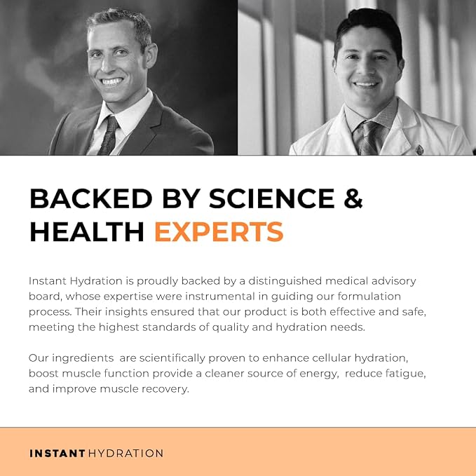 Instant Hydration Electrolytes Powder Packets