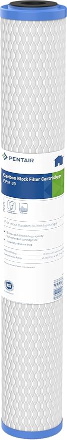 Pentair Pentek EPM-20 Carbon Water Filter, Whole House Modified Epsilon Carbon