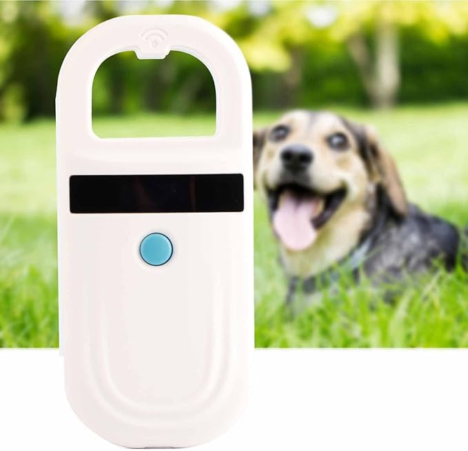 Rechargeable Animal Reader Microchip Scanner for Resource Management, Easy Operation, Applicable for Pet Groomers, Reading FDXB and EMID Microchips