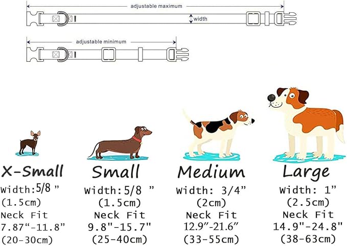 Dog Collar with Bohemia Floral Tribal Geometric Patterns - Soft Ethnic Style Collar Adjustable for Small Medium Large Dogs（ Pink Rose, M ）