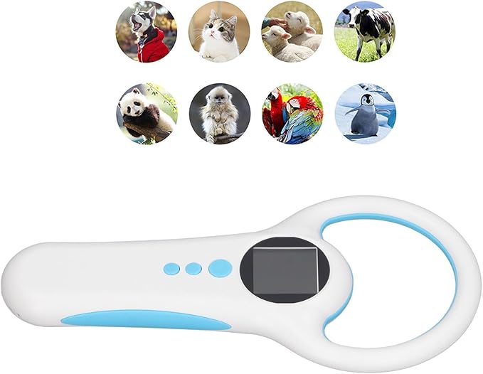 Alomejor Pet Microchip Reader Handheld ID Scanner Quick Recognition for Veterinarians and Pet Owners