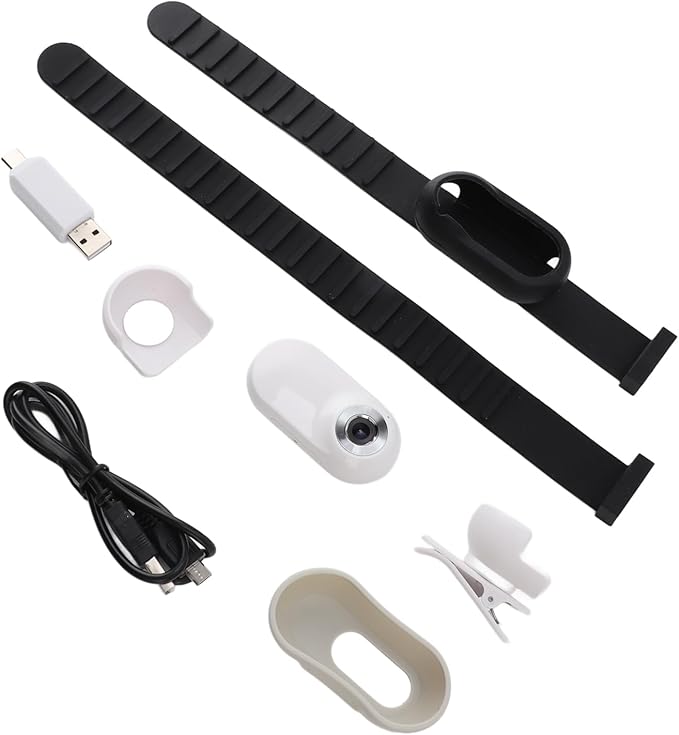 Yosoo Health Gear Pet Collar Camera HD 1080P 170 Wide Angle, USB Rechargeable Adjustable Pet Camera for Dogs and Cats with Video and Photo Function, No WiFi Needed Action