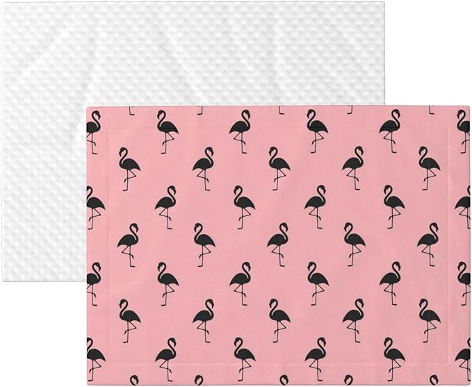Reversible Dog Blanket for Beds Couches, Pink Flamingo, Double Sided Cat Blanket with Textured Dot Feel and Smooth Feel for Seasonal Comfort All Year