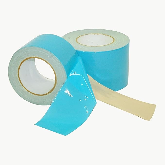 Brixwell 48 Rolls - Blue Double Coated Carpet Tape 2 Inch x 25 Yard Made in the USA