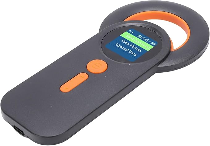 Pet Microchip Scanner, Wireless 2.4G USB Connection, Supports EMID FDX B, 1.44 Inch TFT Screen, Ideal for Dogs and Cats