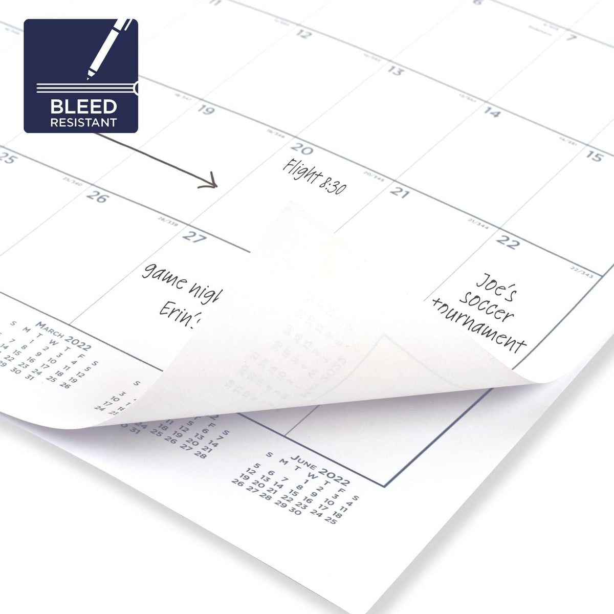 AT-A-GLANCE 2022-2023 Desk Calendar, Monthly Academic Desk Pad, 21-3/4" x 17", Standard (SK241600)