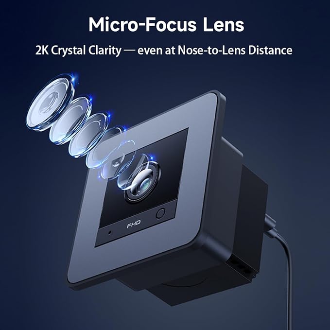 2K HD Aquarium & Terrarium WiFi Pet Camera,140° Wide-Angle Anti-Glare & Anti-Reflection,Night Vision for Fish & Reptiles,Two-Way Audio,Glass-Mount Enclosure Monitor,24/7 Recording (3 Pack)
