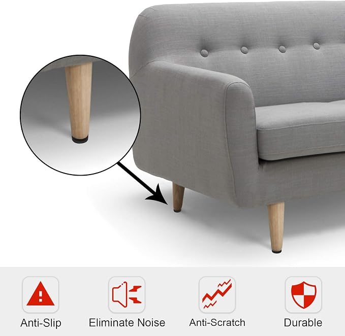 Yelanon Non Slip Furniture Pads -12pcs 3" Furniture Grippers Hardwood Floors