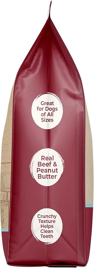 Howl's Kitchen Biscuits, 12 oz Bag, 1 Count, Beef, Chicken and Peanut Butter Mix, Rawhide Free, All Natural Chewy Dog Treats, for All Breed Sizes (Pack of 2)