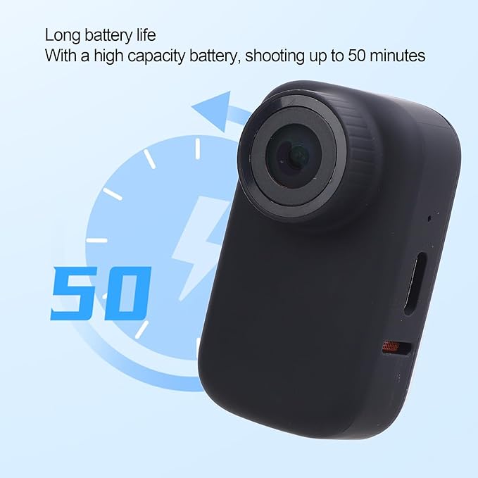 Pet Body Worn Camera, HD Resolution Wearable Body Cam for Dogs and Cats, Water Pet Action Camera with Lightweight Design for Outdoor Travel and Adventures (Black)