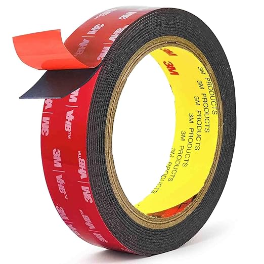 Double Sided Tape Heavy Duty Mounting Tape Strong Adhesive Tape Waterproof Foam Tape Picture Hanging Strips Carpet Tape Rug Gripper for LED Strip Light Indoor and Outdoor (1in X 10ft)