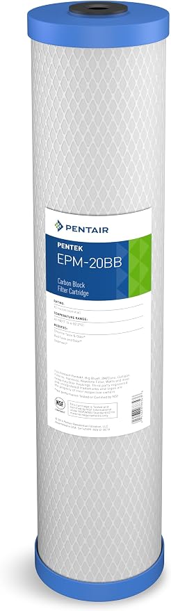 Pentair Pentek EPM-20BB Big Blue Carbon Water Filter, Whole House Modified
