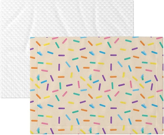 Two Sided Plush Pet Blanket for Crates Carriers Home Use, White Donut, Reversible Throw with Cozy Dot Fabric and Silky Reverse for Small Large Pets