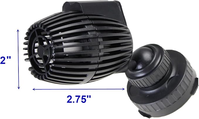 AQUANEAT Aquarium Wavemaker Circulation Pump, 480GPH Fish Tank Powerhead, Submersible Water Pump, Magnetic Base