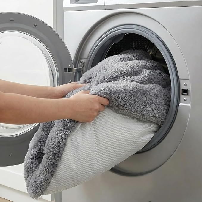 Dream Cloud Pet Sofa Bed for Couch, 2026 Upgraded Plush Washable Waterproof Non-Slip Pet Mat, Cozy Furniture Protector for Small Medium Dogs & Cats (Gray)