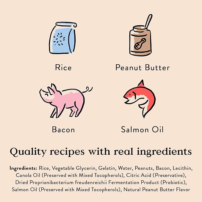Bocce's Bakery Say Moo Cookie + Bac’n Nutty Training Dog Treat Bundle – Natural, Wheat-Free Soft & Chewy Cookies Made with Real Ingredients and Baked in The USA – 2 Pack Bundle