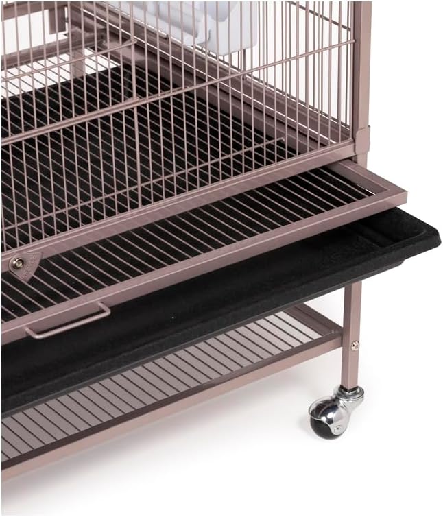 Maykoosh Contemporary Chic Iron Flight Cage with Elegant Ironwork, Spacious Interior, Durable Construction, and Ample Room for Birds to Fly, Play,