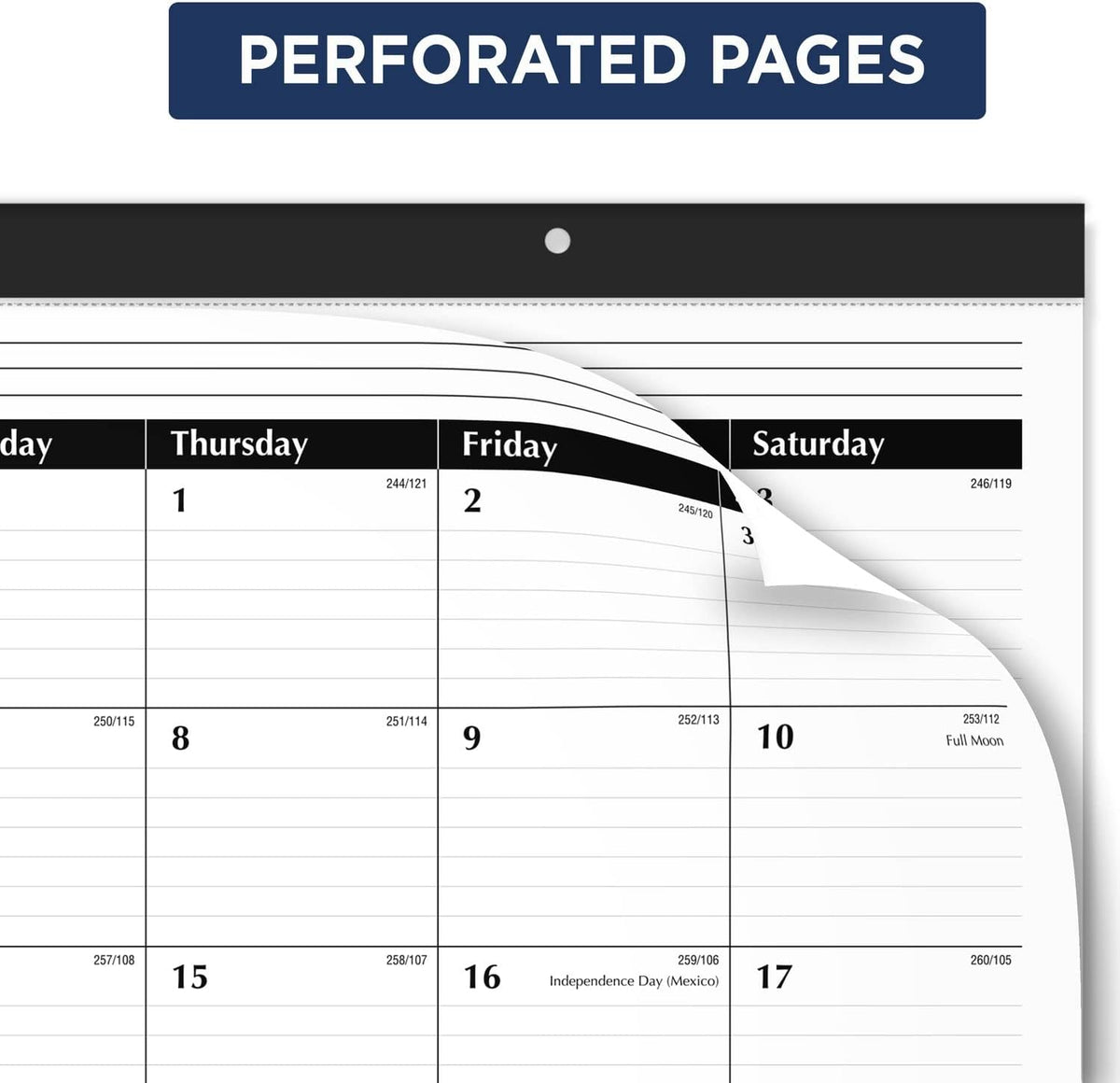 AT-A-GLANCE 2022-2023 Desk Calendar, Monthly Academic Desk Pad, 21-3/4" x 17", Standard (SK241600)